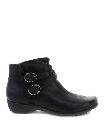 Bottes Dansko Faithe Burnished Nubuck Femme Noir | FR 169HAP